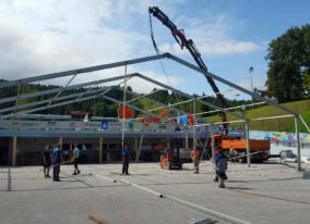 Zemeljska pripravljalna dela, gradnja cest, tlakovanje, asfaltiranje, gradnje škarp